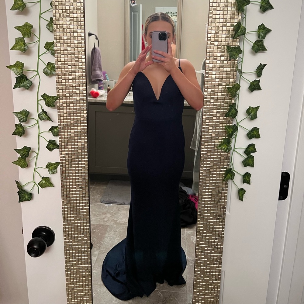 Navy prom dress